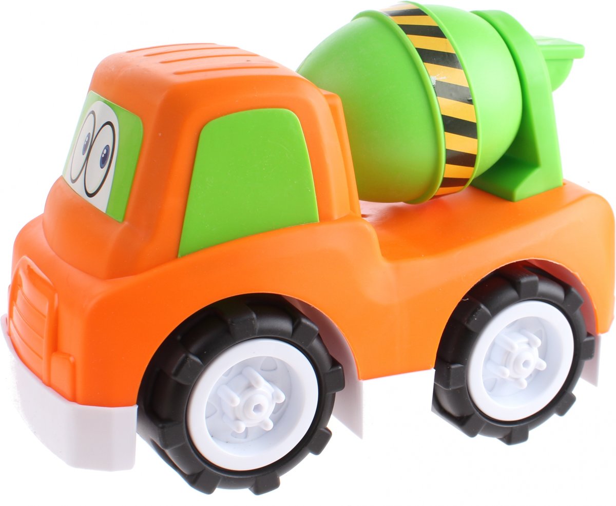 Lets Play Tekenfilmauto Betonwagen 30 Cm Jongens Oranje/groen